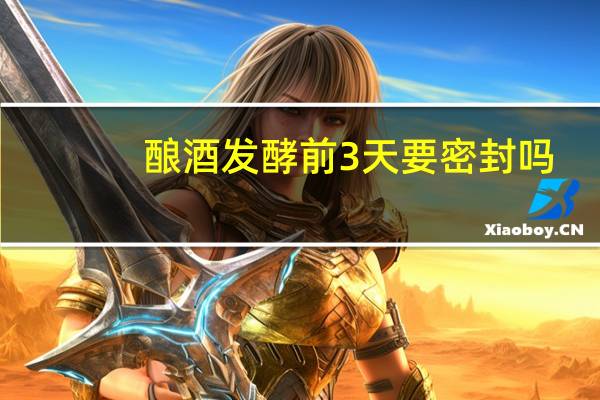 酿酒发酵前3天要密封吗