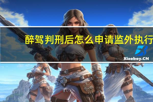 醉驾判刑后怎么申请监外执行