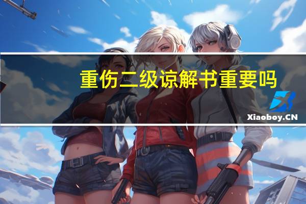 重伤二级谅解书重要吗