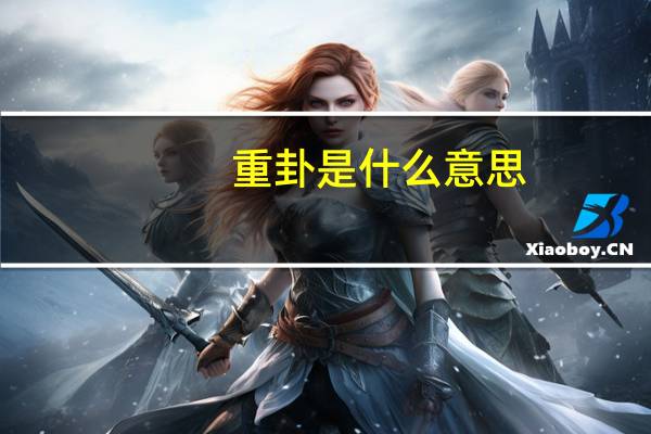 重卦是什么意思