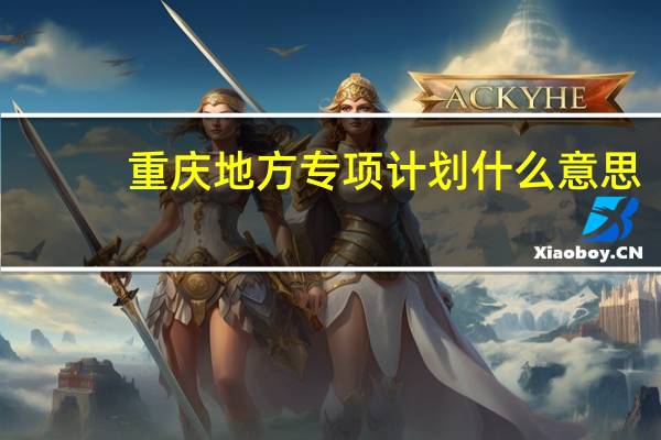 重庆地方专项计划什么意思