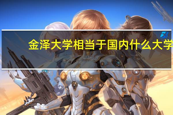 金泽大学相当于国内什么大学