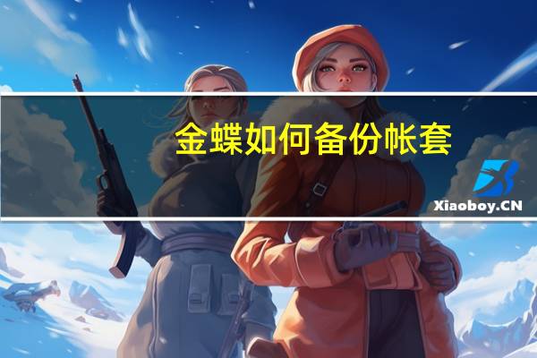 金蝶如何备份帐套