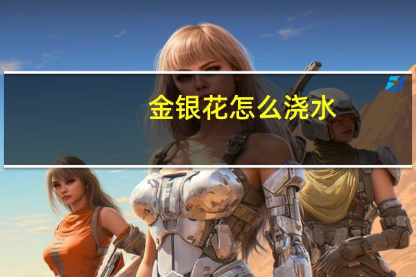 金银花怎么浇水