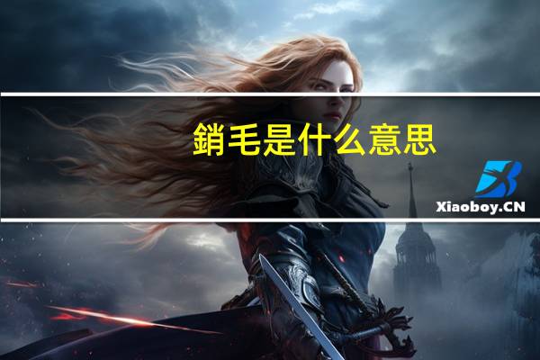 銷毛是什么意思