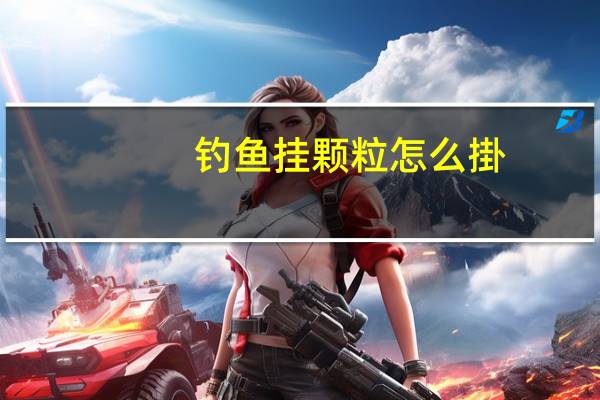 钓鱼挂颗粒怎么掛