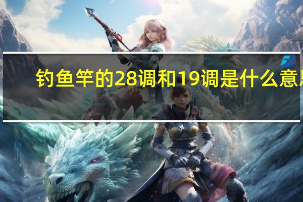 钓鱼竿的28调和19调是什么意思