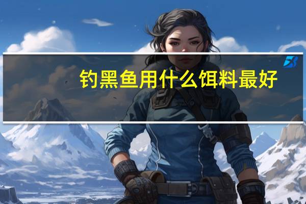 钓黑鱼用什么饵料最好