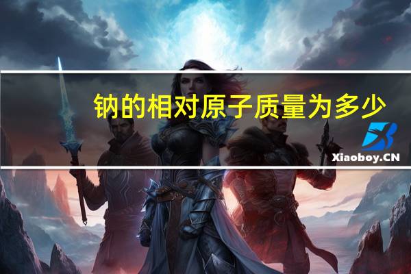 钠的相对原子质量为多少