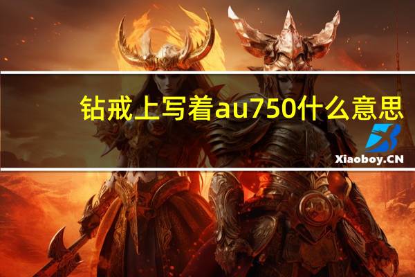 钻戒上写着au750什么意思