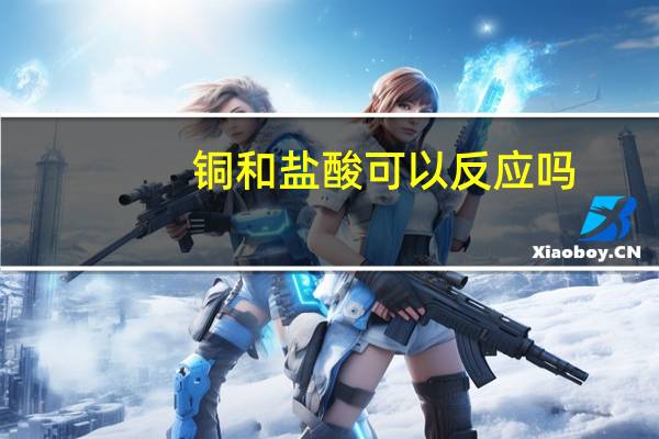 铜和盐酸可以反应吗