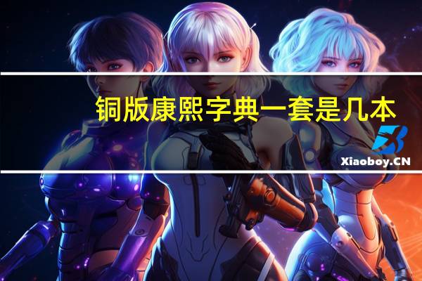铜版康熙字典一套是几本