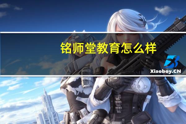 铭师堂教育怎么样