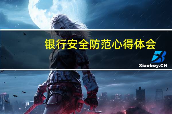 银行安全防范心得体会