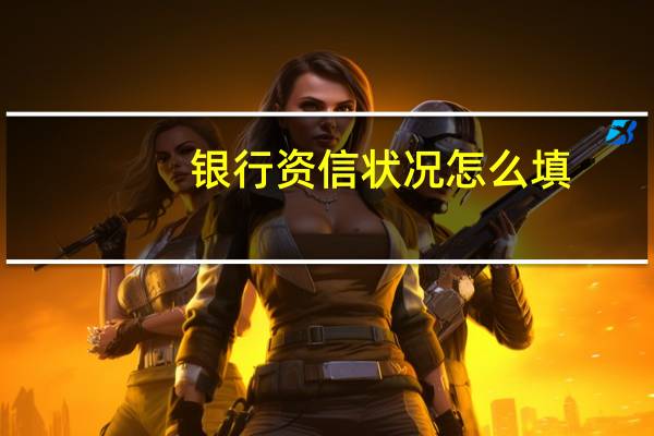 银行资信状况怎么填