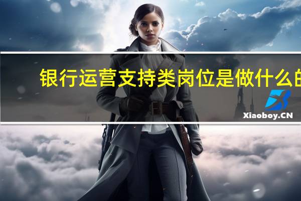 银行运营支持类岗位是做什么的