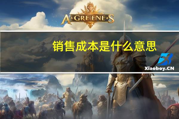 销售成本是什么意思
