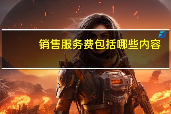 销售服务费包括哪些内容