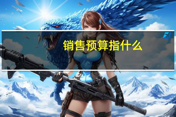 销售预算指什么