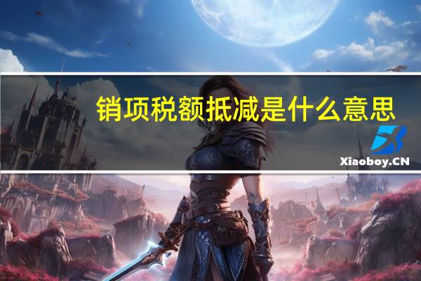 销项税额抵减是什么意思