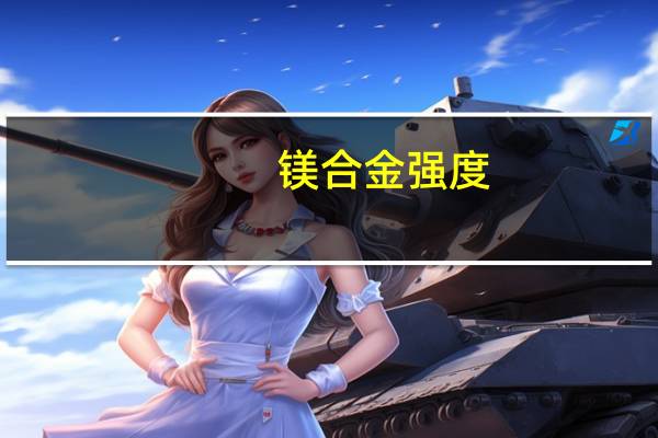 镁合金强度