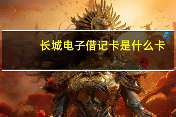 长城电子借记卡是什么卡
