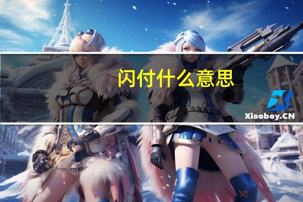 闪付什么意思