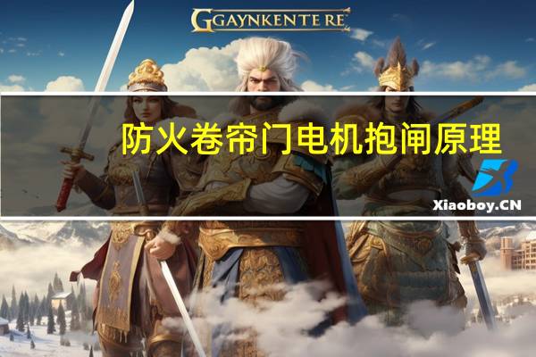 防火卷帘门电机抱闸原理