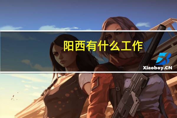 阳西有什么工作