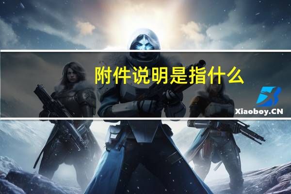 附件说明是指什么