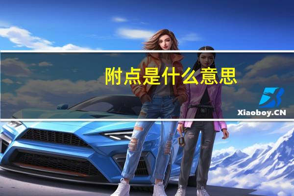 附点是什么意思