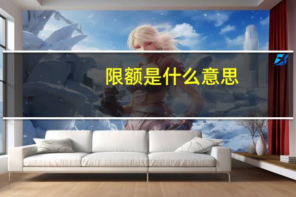 限额是什么意思
