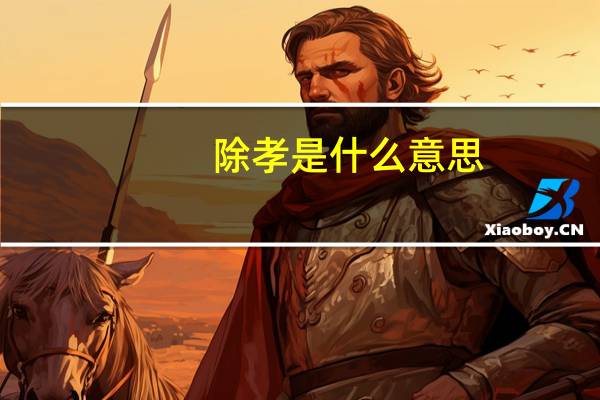 除孝是什么意思