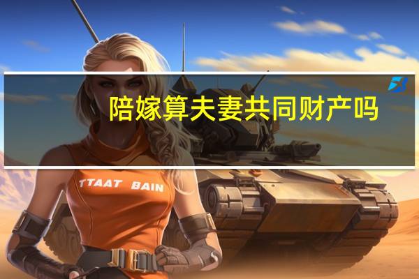 陪嫁算夫妻共同财产吗