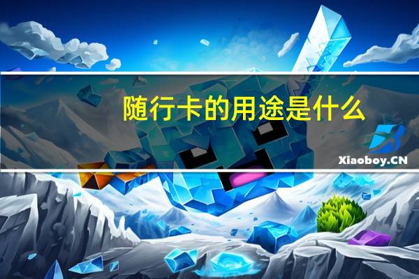 随行卡的用途是什么
