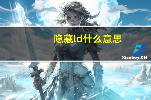 隐藏ld什么意思