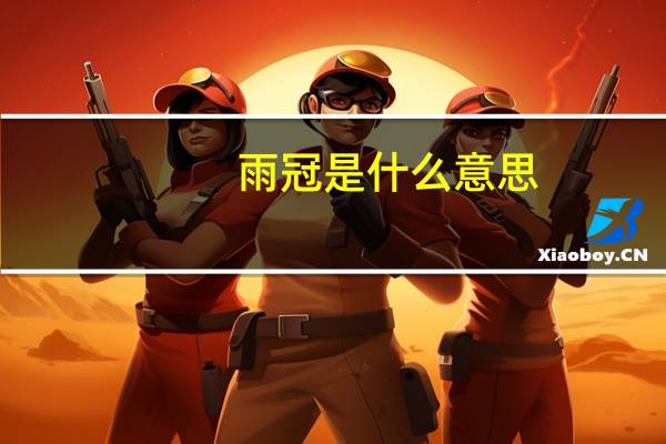 雨冠是什么意思