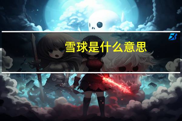 雪球是什么意思