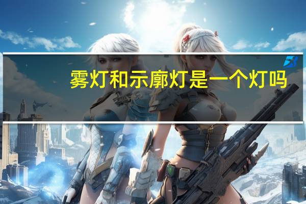 雾灯和示廓灯是一个灯吗