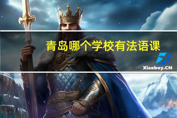 青岛哪个学校有法语课