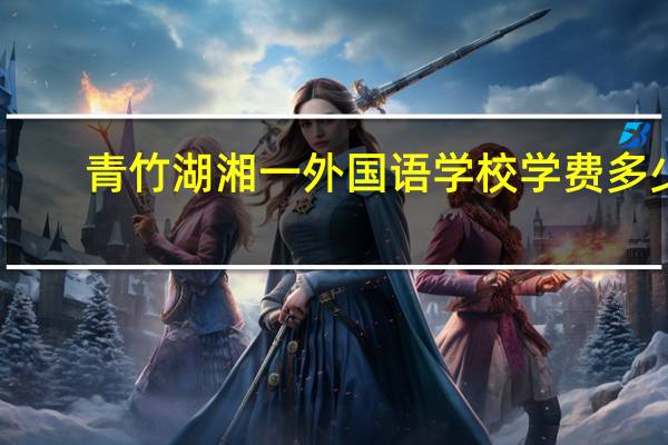 青竹湖湘一外国语学校学费多少