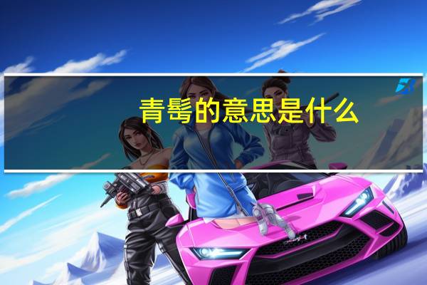 青髩的意思是什么
