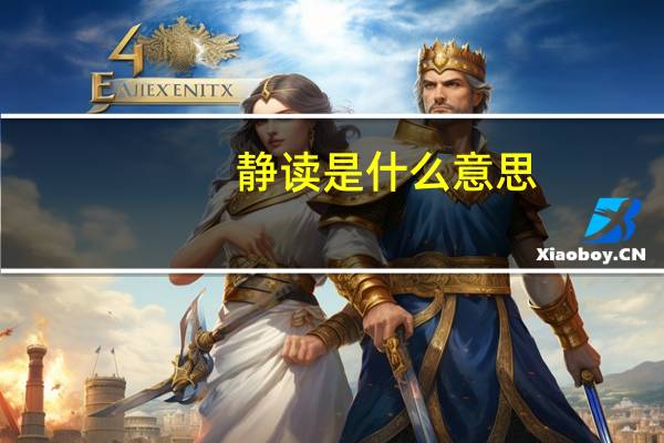 静读是什么意思