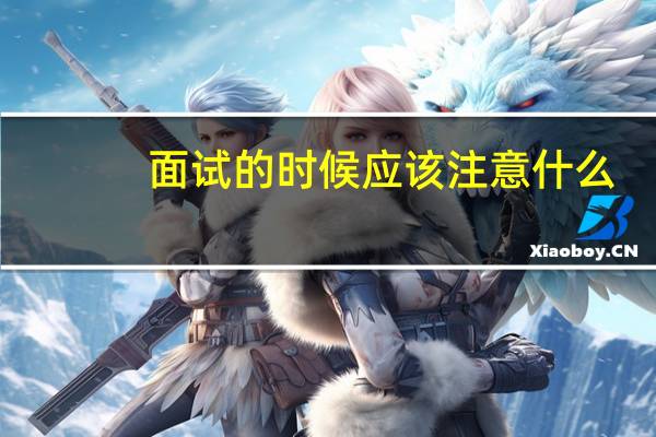面试的时候应该注意什么