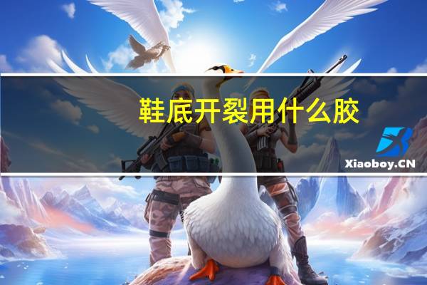 鞋底开裂用什么胶