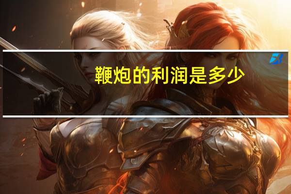 鞭炮的利润是多少