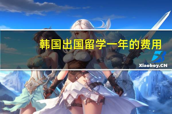 韩国出国留学一年的费用