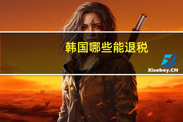 韩国 哪些 能退税