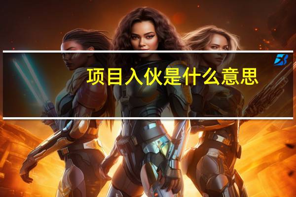 项目入伙是什么意思