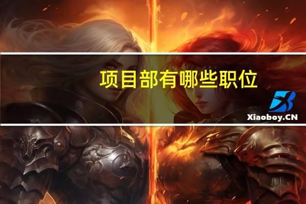项目部有哪些职位